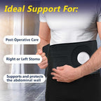 URIEL Abdominal Ostomy Belt Ostomy Supplies Stealth Support Belt Bag for Men Women, Comfortable for Post Operative Care After Surgery Size 4 (40.25'-44')