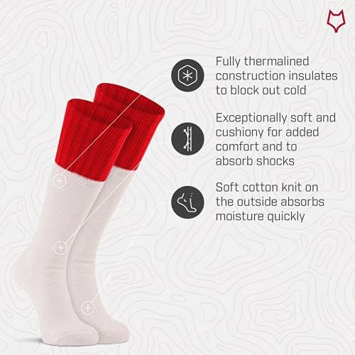 Fox River Wick Dry Northwest Extra Heavy Boot Sock, Thermalined Over the Calf Socks with high Cushioning & Excellent Comfort