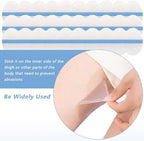 40 Pcs Thigh Inner Anti Chafing Sticker, Transparent Thighs Prevention Anti Friction Pad Invisible Thigh Tapes Chafe for Rubbing Protect Silent Sticker(Transparent Invisible)
