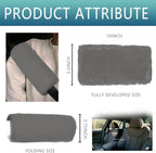 2 Pcs Soft Faux Fur Universal Fit Seat Belt Cover Pad, Seatbelt Cushion, Seatbelt Covers, Seat Belt Covers, Car Seatbelt Cover,Soft Shoulder Seat Belt Pad (Grey)