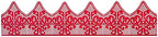 Art-Sweet Premade Cake Lace - Ready to Use Edible Cake Lace Decoration - Sugar Decorations for Cakes - Edible Ribbon - Incl.3 pieces (Red)