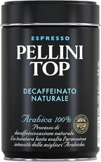 Pellini Top 100% Arabica Decaffeinated Ground Coffee Tin 250 g