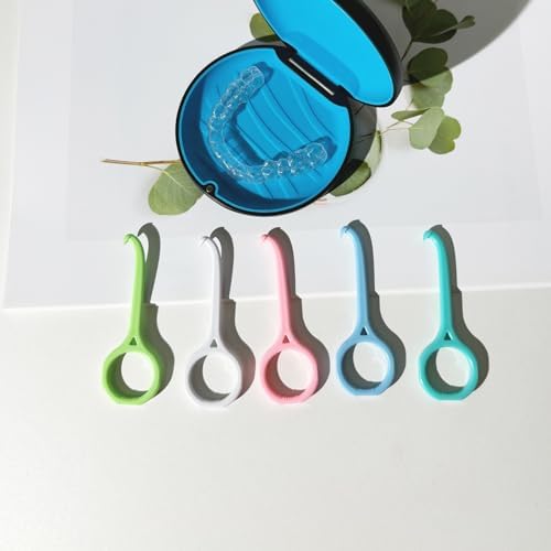5PCS Aligner Removal Tool,5 Colors Clear Aligner Remover Tools for Invisalign Removable Retainers, Aligners,Braces Removal Kit