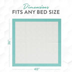 Inspire Extra Large Super Absorbent Disposable Bed Pads for Incontinence Ultra Thick and Absorbent Bed Pads Disposable Adult | Puppy Pads Pee Pads for Adults (40" X 36" Pack of 50)