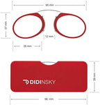 DIDINSKY Reading Glasses for men and women. Prescription glasses With Pocket Hard Case. Stylish frameless glasses for Optimal comfort. Fashion Magnifying glass for reading. Klein +1.0 – ORSAY
