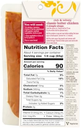 Spice Tailor 3 Simple Steps Restaurant Quality Meals in Minutes Kits Ready in 10 Minutes (3 Pack, Classic Butter Chicken)