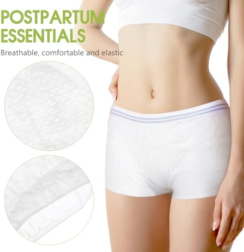 SUPVOX 6Pcs Women Postpartum Mesh Underwear Breathable Post Birth Panty Incontinence Briefs for Woman Man Adult