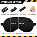 2 Pcs Sleep Mask,Construction Vehicles Masks with Adjustable Buckle for Sleeping,Soft Eye Masks for Sleep,Blackout Sleep Mask for Kids Teens Home Travel Party Game Eye Cover Blindfold
