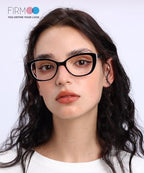 Firmoo Blue Light Blocking Computer Reading Glasses Vintage Cateye Acetate Frame for Women 0.5x-3.0x