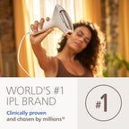 Philips Lumea 9000 Series IPL Hair Removal Device Permanent Laser Hair Reduction for Women & Men, Easy and Comfortable Use at Home, SenseIQ, 4 Attachments for Body, Face, Bikini & Underarms, BRI984/03