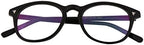 +2.75 Reading Glasses D shape Bifocals with line Gloss Black Spectacles