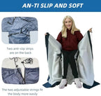 Wheelchair Waterproof Blanket XXL, Fleece Lined Warmer Cover Scooter Cosy for Wheelchair Keep Warm for Leg Fits Seat no Wider Than 22 inches（Vacuum Packaging）