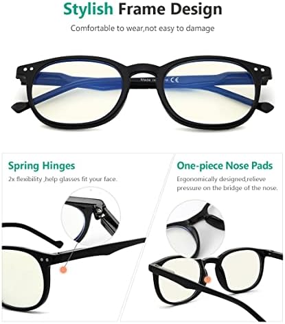 Eyekepper Blue Light Blocking Reading Glasses for Men Women Vintage Readers