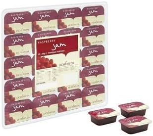 Lichfields Raspberry Jam Individual Portions 20 x 20G x Case of 5