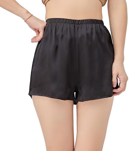 100% Mulberry Silk Women's Boxer, Lounge Pajama Brief, Organic Breathable Silk Shorts for Women, Silk Shorts for Girls