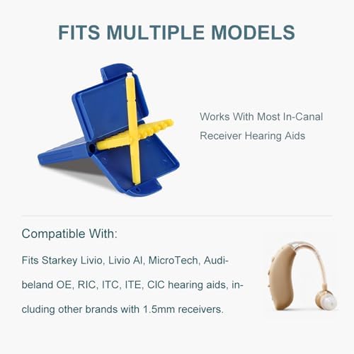 Hearing Aid Wax Guard Filters, Ear Wax Removal Filter Replacements Compatible with Starkey Hearing Aids, Disposable Hearing Aid Filters Accessories for Ear Wax Removal Kit Users, 5 Packs (40 PCS)