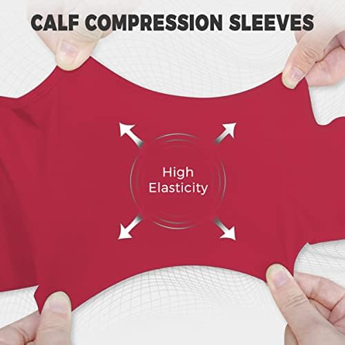 1 Pair Sports Calf Support Calf Compression Sleeves for Men & Women