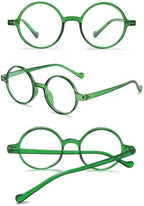 Retro Round Blue Light Blocking Reading Glasses Circle Frame Readers for Women Men Computer Eyeglasses