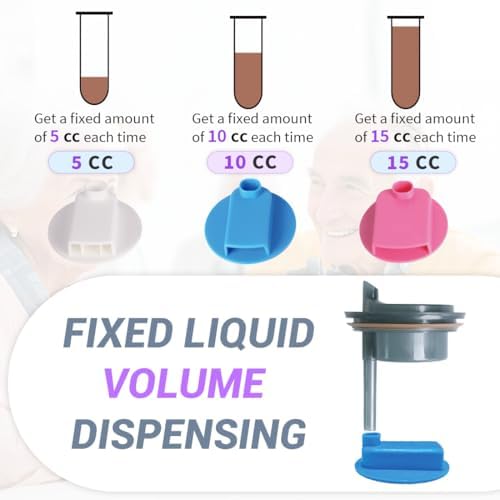 Dysphagia Regulating Drinking Cup for Swallowing Difficulty Adults with 5cc 10cc 15cc Sip Options, Limited Slow Flow Cup for Choke Prevention (Blue)