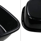 Morcte 4-Pack 8 Quart Small Wash Basin, Black Dish Basin