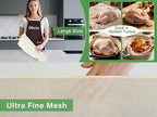 Organic Cheese Cloths, GOTS Certified, Grade 100, 36x36Inch, Reusable Cheese Cloth with Closed Edges Fabric Fine Mesh Cloth, Unbleached Cotton Muslin Cheesecloth for Straining,Cooking,Crafts - 9 Sq.Ft