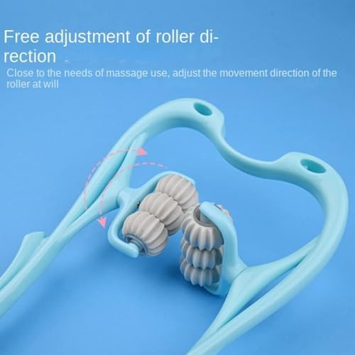 Cervical Spine Massager Clip Neck Massage Artifact six-Wheel kneading Neck Massager