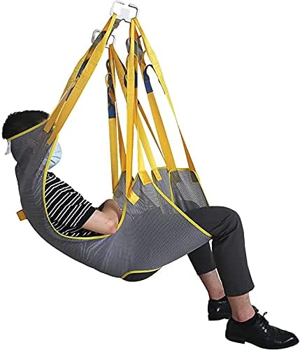 Toileting Sling Patient Lifter Equipment Bariatric Handicap Lift Commode Sling, for Patient Elderly, Universal Patient Lift Sling Transfer Belt with Helps,L