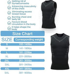 Qiawi Ionic Shaping Vest,Energxcell Ionic Shaping Vest,Body Shaper for Men,Menionic Tourmaline Posture Corrector Vest