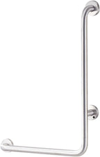 Safety Handrails,Bathtub Shower Handrails,L-Shaped Stainless Steel Bathroom Handles,Suitable for The Elderly Disabled and Pregnant Women (Size : Left)