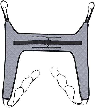 Patient Lift Sling 485lbs Weight Capacity, Large Medical Lifts Sling, Padded U Transfer Sling for Toileting Aid Shower Bath Lifter for Seniors, Elderly, Bariatric & Disabled Patient (L)