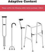Crutch Tips, 6-Pack 7/8 Inch Crutch Feet Cap Upgrade Heavy Duty Rubber Accessories Replacement Rubber Cane Tips（6Pcs）