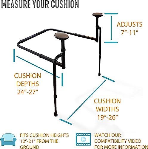 Stander EZ Stand-N-Go, Chair Lift Assist for Elderly, Grab Bar Standing Aid for Seniors, Daily Living Mobility Aid