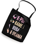 K-Pop Ramen Bubble Tea Boba Japanese Noodles Bowl Kpop Gift Tote Bag