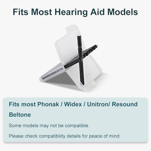 Hearing Aid Filters Wax Guards for Phonak, Widex, Resound & Unitron Hearing Aids, Replacement Ear Wax Removal Filters Prevent Buildup & Protect Sound Quality, Easy Install, 5 Pack (40 Filters)