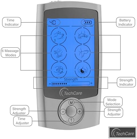Tens Unit Muscle Stimulator 24 Modes EMS Pulse Massager Machine Device Neck Back Leg Shoulder Pain Relief with Lower Back Massager Belt