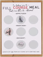 Naughty Scratch Off, Full Course Meal,Funny Scratch Off Birthday Card for Him,Rude Gift for Him, Surprise your boyfriend, husband, or other half with this sexy, funny scratch card.