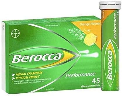 Berocca Orange Effervescent Tablets 45-Count