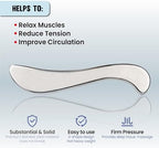 Muscle Scraper Tools, Stainless Steel Guasha Tool for Body, Scraping Tool Physical Therapy, Myofascial Release Tool, Massage Tools for Deep Tissue
