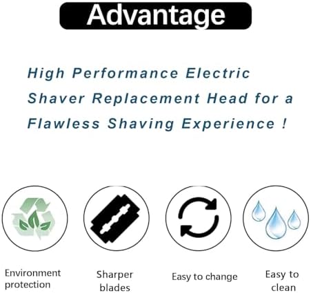Series 8 Shaver Replacement Head Compatible with Braun Series 8 Replacement Blade, 83M for Braun S8 Replacement Head, Series 8 Wet&Dry Electric Razor Models 8340s 8350s 8370cc 2pack
