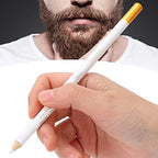 Beard Lineup Pen,ANGGREK White Hairline Pen Professional Beard Pencil Filler Household Beard Pencil Liner Shaping Styling Tool(White)