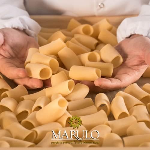 Marulo, Paccheri, Italian Pasta Bronze Die Cut Artisan, Italian Pasta, Only 2 Ingredients,100% Durum Semolina. Imported Italian Pasta (1.1 Pound). Pasta from Campania.