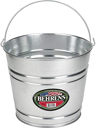 Behrens 1212GS Galvanized Steel Utility Pail, 12 Quart