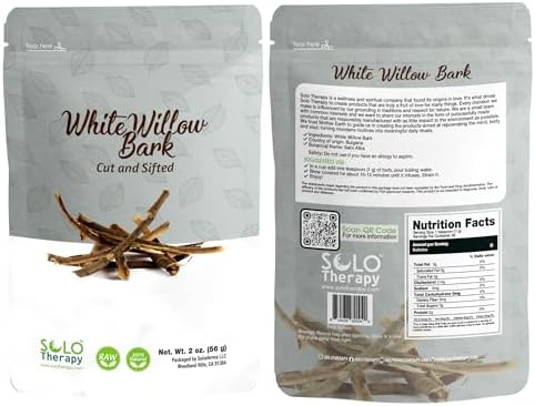 White Willow Bark Herbal Tea - 56 grams - Resealable Bag - 56 grams - Premium Quality (White Willow Bark)