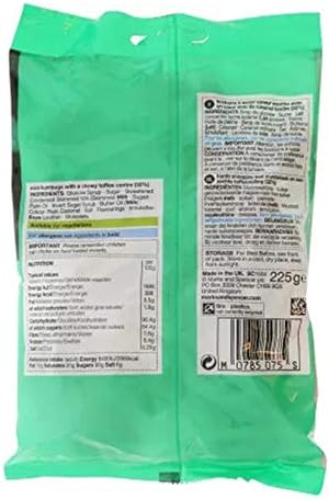 Mint Humbugs | Classic Striped Sweets with a toffee centre | 225g (pack of 3)
