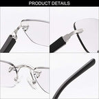 MIRYEA Bifocal Spring Hinge Photochromic Sun Readers Anti Blue Light Reading Glasses