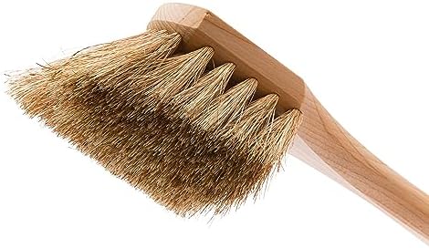 Redecker Garden Furniture Brush with Oiled Beechwood Handle, Strong Plant-Based Bristles. Hanging Loop, Made in Germany