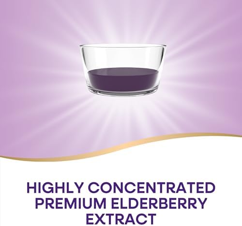 Nature’s Way Sambucus Elderberry Traditional Immune Syrup, Highly Concentrated Black Elderberry Extract, Traditional Immune Support*, Delicious Berry Flavored, 8 Fl Oz (Packaging May Vary)