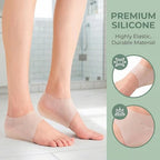 Heel Protectors Height Increase Insole Silicone Invisible Heel Lift Shoe Insoles, Shock Absorption Cushion Support for Men and Women Half Shoe Pad, 1.57 in