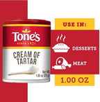 Tone's Cream of Tartar, 1.00 Ounce