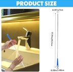 17 Inch Sink Drain Overflow Cleaning Brush Household Sewer Hair Catcher Bendable Long Pipe Cleaners Flexible Clog Remover Tool for Toilet Kitchen Shower Bathroom Tub Sewer